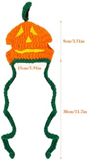 Handgemaakte Halloween Hond Hoed Creatieve Wollen Mooie Warme Pet Cap Leuke Hond Cap Hond Cosplay Kostuum Accessoires