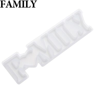 Handgemaakte Hanger Craft Diy Crystal Epoxy Siliconen Mallen Liefde Hart Letters Vorm Mold Hoge Spiegel Mallen Sieraden Maken Mould FAMILY