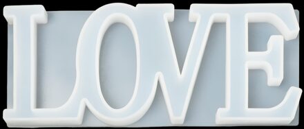 Handgemaakte Hanger Craft Diy Crystal Epoxy Siliconen Mallen Liefde Hart Letters Vorm Mold Hoge Spiegel Mallen Sieraden Maken Mould LOVE