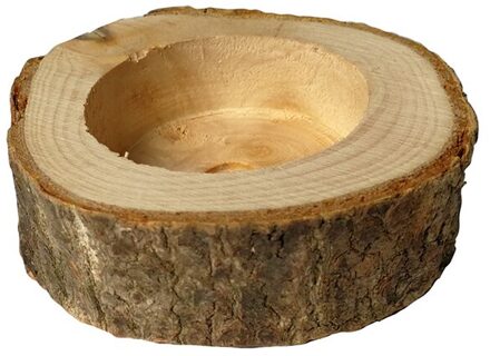 Handgemaakte Houten Boomschors Kandelaars Plant Pot Kandelaar Ornamenten Pijler Bruiloft Decoratie Kandelaar voor Thuis kleine maat 45g