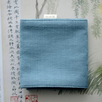 Handgemaakte Katoenen En Linnen Jacquard Theedoek Theeceremonie Nul Match Met Water-Absorberende En Ademende Stof Thee Handdoek blauw