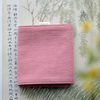 Handgemaakte Katoenen En Linnen Jacquard Theedoek Theeceremonie Nul Match Met Water-Absorberende En Ademende Stof Thee Handdoek zacht roze