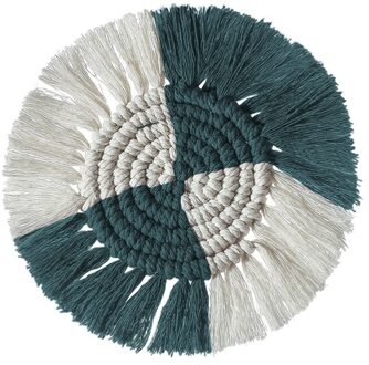 Handgemaakte Katoenen Geweven Coaster Kant Coaster Bohemian Stijl Antislip Coaster Isolatie Tafel Mat Hittebestendig Koffiekopje 03