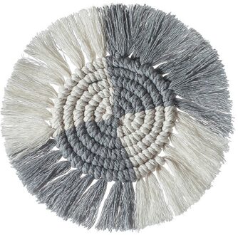 Handgemaakte Katoenen Geweven Coaster Kant Coaster Bohemian Stijl Antislip Coaster Isolatie Tafel Mat Hittebestendig Koffiekopje 04