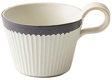Handgemaakte Keramische Mok Koffie Retro Stijl Aardewerk Bekers 320Ml Melk Haver Ontbijt Cup Hittebestendige Creatieve Cadeau Voor Vrienden