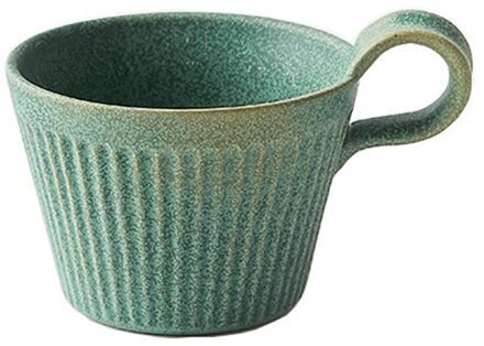 Handgemaakte Keramische Mok Koffie Retro Stijl Aardewerk Bekers 320Ml Melk Haver Ontbijt Cup Hittebestendige Creatieve Cadeau Voor Vrienden