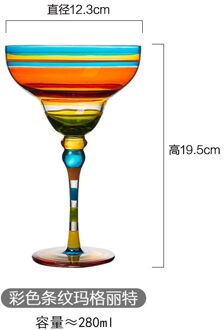 Handgemaakte Kleurrijke Cocktail Cup Europa Goblet Cup Champagne Cup Creatieve Wijn Glazen Bar Party Thuis Drinkware Huwelijksgeschenken A1