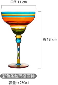 Handgemaakte Kleurrijke Cocktail Cup Europa Goblet Cup Champagne Cup Creatieve Wijn Glazen Bar Party Thuis Drinkware Huwelijksgeschenken A1