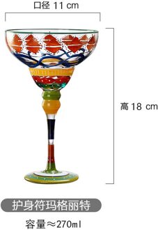 Handgemaakte Kleurrijke Cocktail Cup Europa Goblet Cup Champagne Cup Creatieve Wijn Glazen Bar Party Thuis Drinkware Huwelijksgeschenken A2
