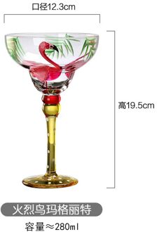 Handgemaakte Kleurrijke Cocktail Cup Europa Goblet Cup Champagne Cup Creatieve Wijn Glazen Bar Party Thuis Drinkware Huwelijksgeschenken A3