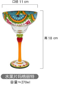Handgemaakte Kleurrijke Cocktail Cup Europa Goblet Cup Champagne Cup Creatieve Wijn Glazen Bar Party Thuis Drinkware Huwelijksgeschenken A4