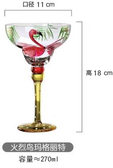 Handgemaakte Kleurrijke Cocktail Cup Europa Goblet Cup Champagne Cup Creatieve Wijn Glazen Bar Party Thuis Drinkware Huwelijksgeschenken A5