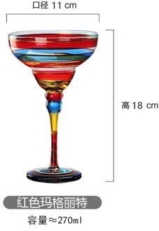 Handgemaakte Kleurrijke Cocktail Cup Europa Goblet Cup Champagne Cup Creatieve Wijn Glazen Bar Party Thuis Drinkware Huwelijksgeschenken A6