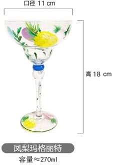 Handgemaakte Kleurrijke Cocktail Cup Europa Goblet Cup Champagne Cup Creatieve Wijn Glazen Bar Party Thuis Drinkware Huwelijksgeschenken A7