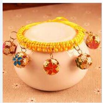 Handgemaakte Leuke Katten Honden Kleine Huisdieren Ketting Met Bells Goud