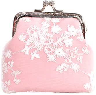 Handgemaakte Metalen Kus Sluiting Frame Bloem Clutch Purse Complete Kits Voor Maken Uw Eigen Handtas roze