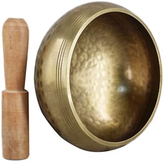Handgemaakte Nepal Tibetaanse Klankschaal Set Resonantie Healing Meditatie Yoga Kom Met Decoratieve Muur Home Decor 2 Size 8 x 4.5cm