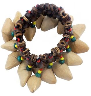 Handgemaakte Noten Shell Armband Tafelbel Voor Djembe Afrikaanse Trommel Conga Percussie Accessoires