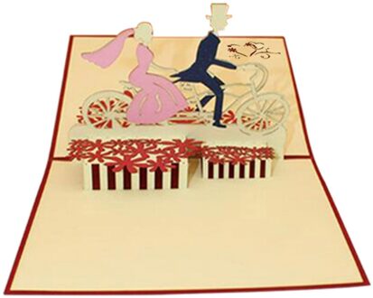 Handgemaakte Papier Kunst Blanco Wenskaarten Decoratie 3D Creatieve Patroon Valentijnsdag Kaart Pop Up Verjaardagskaart