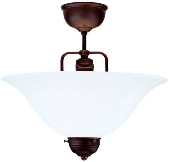 Handgemaakte plafondlamp Rosa wit, antiek