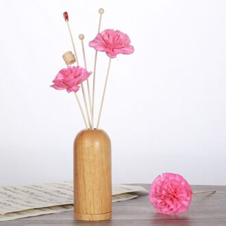 Handgemaakte Rode Kunstmatige Kersenbloesems Rotan Eenvoudige Stijl Riet Diffuser Stok DIY Thuis DecorWholesales