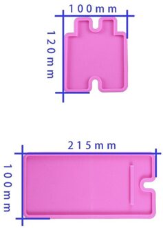 Handgemaakte Telefoon Stands Siliconen Mallen Mobiele Telefoon Beugel Siliconen Mal Diy Telefoon Houder Epoxyhars Mallen Art Craft roze