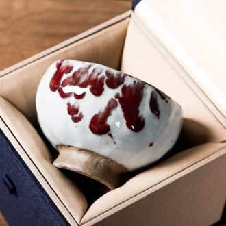 Handgemaakte Thee Kom Kop Theekop Japanse Pure Hand-Held Keramische Officiële Theekopje