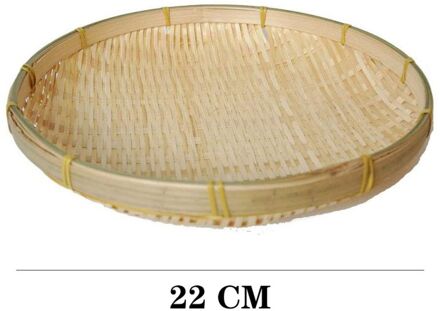 Handgemaakte Weven Bamboe Zeef Vlot Ronde Stoffer Diy Decoratieve Fruit Brood Mand Keuken Bergingen