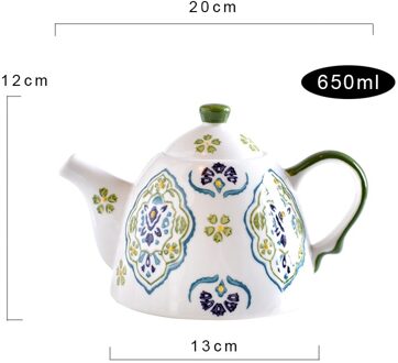 Handgeschilderde Japanse Stijl Kleine Verse Bloem Thee Thee Set Fruit Thee Set Afternoon Thee Retro Literaire Thee cup Theepot