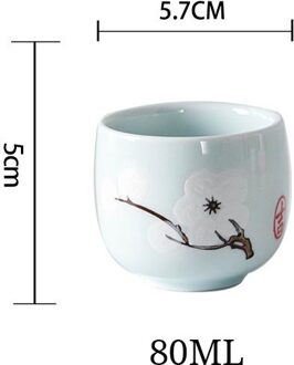 Handgeschilderde Koffie Cups Sake Cup Klein Wijnglas Drinken Thee Cup Fruit Wijn Witte Wijn Cup Kleine Capaciteit drinken Theekopje B
