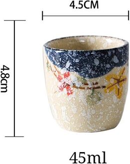 Handgeschilderde Koffie Cups Sake Cup Klein Wijnglas Drinken Thee Cup Fruit Wijn Witte Wijn Cup Kleine Capaciteit drinken Theekopje