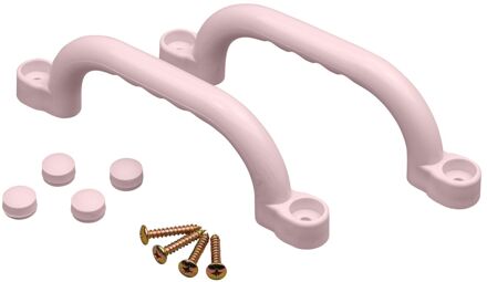 Handgreep Plastic Pastel Roze 2 Stuks