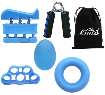 Handgreep Strengthener Workout Kit Fitness Onderarm Hand Gripper Therapie Ring Vinger Uitoefenaar Band Voor Revalidatie Gym Tool