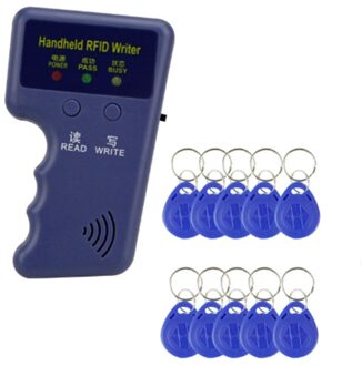Handheld 125Khz Rfid Duplicator Key Copier Reader Schrijver Identiteitskaart Cloner Programmeur Reader Match Met 10 Toetsen Access Card replica