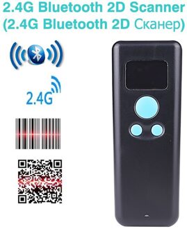 Handheld 1D 2D 2.4G Draadloze Mini Barcode Scanner Bluetooth Qr Bar Code Reader PDF417 Voor Inventaris Pos Terminal Voor magazijn M8D 2D