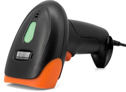 Handheld 1D/2D/QR Barcode Scanner USB Wired Bar Code Reader Manual / Continuous Scanning CMOS Image Sensor Support Paper Code/Screen Code PDF417 Compatible with Windows Android MacOS Linux System for Supermarket Library Logistics Retail Warehouse