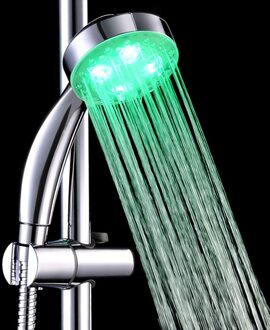 Handheld 7 Kleur Led Romantisch Light Water Bad Thuis Badkamer Douche Kop Glow Cd