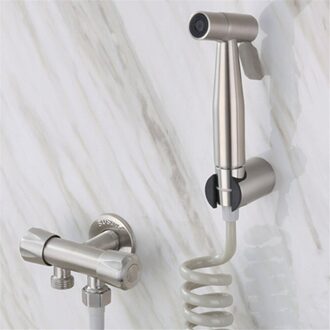 Handheld Bidet Kraan Sproeier Toilet Hand Spuiten Rvs Bidet Set Wc Bidet Sproeier Zelfreinigende Voor Badkamer