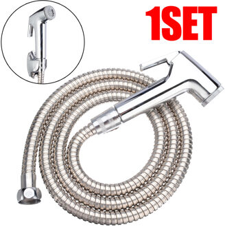 Handheld Bidet Sproeier Douchekop Wc Shattaf Adapter Muurbeugel Slang Kit Toiletbril Bidet Kraan Voor Badkamer Benodigdheden