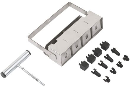 Handheld Bodem Blocker 2-Inch Bodem Blok Maker Bodem Blokkeren Tool Met Dibbles Dibbers Voor Tuin Prep Bodem Blok maker Diy Gereedschap