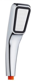 Handheld Douchekop Hoge Druk Stroomlijnen Waterbesparende Regenval Abs Met Verchroomde Booster Douchekop 300 Gaten