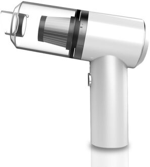 Handheld Draadloze Vacuüm Krachtige Cycloon Zuig Oplaadbare Auto Stofzuiger Nat/Droog Auto Draagbare Voor Auto wit draadloze