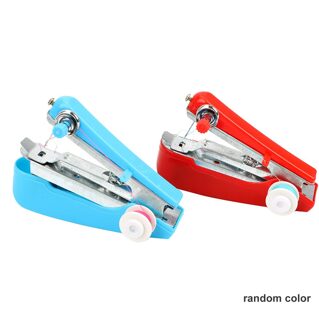 Handheld Draagbare Mini Handleiding Naaimachine Huishoudelijke Hand-Held Portable Borduren Handmatige Bediening Machine