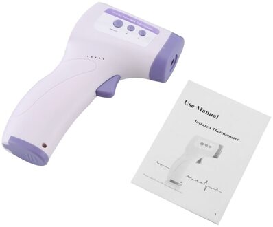 Handheld Draagbare Non-contact Infrarood Thermometer Hoge Precisie Thermometer Industriële Temperatuur Meter Tool wit