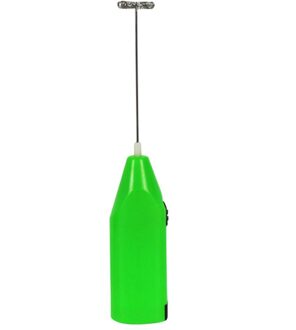Handheld Elektrische Garde Ei Gereedschap Battery Operated Koffie Melkopschuimer Drink Mixer Voor Latte Cappuccino Koffie Chocolade Melk groen