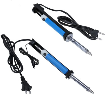 Handheld EU Plug Electric Tin Suction Device Iron Metal Desoldering Pump Welding Heating Sucker Pen with Vacuum Nozzle