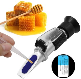 Handheld Honing Refractometer Automatische Refractometer Suiker Meter Refratometro Voor Honing Hydraterende 58-92% Honing Meter