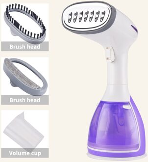 Handheld Kledingstuk Stoomboot 1500W Huishoudelijke Stof Stoomstrijkijzer 280Ml Mini Draagbare Verticale Snel-Warmte Voor Kleding Strijken paars TY122 / EU