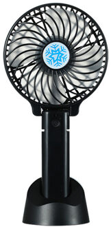 Handheld Low Noise Multifunctionele Mini Oplaadbare Persoonlijke Draagbare Bureau Wandelwagen Tafel Fan Cooling Elektrische Ventilator zwart
