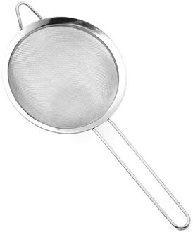 Handheld Meel Shaker Rvs Mesh Zeef Cup Icing Suiker Bakken Tool Hand Gedrukt Hand Gedrukt Bakvormen Sifters gereedschap 8cm